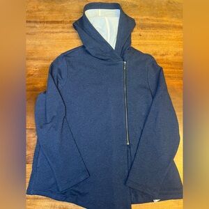 Lisa Bayne  Full Zip Hooded Sweater Size L